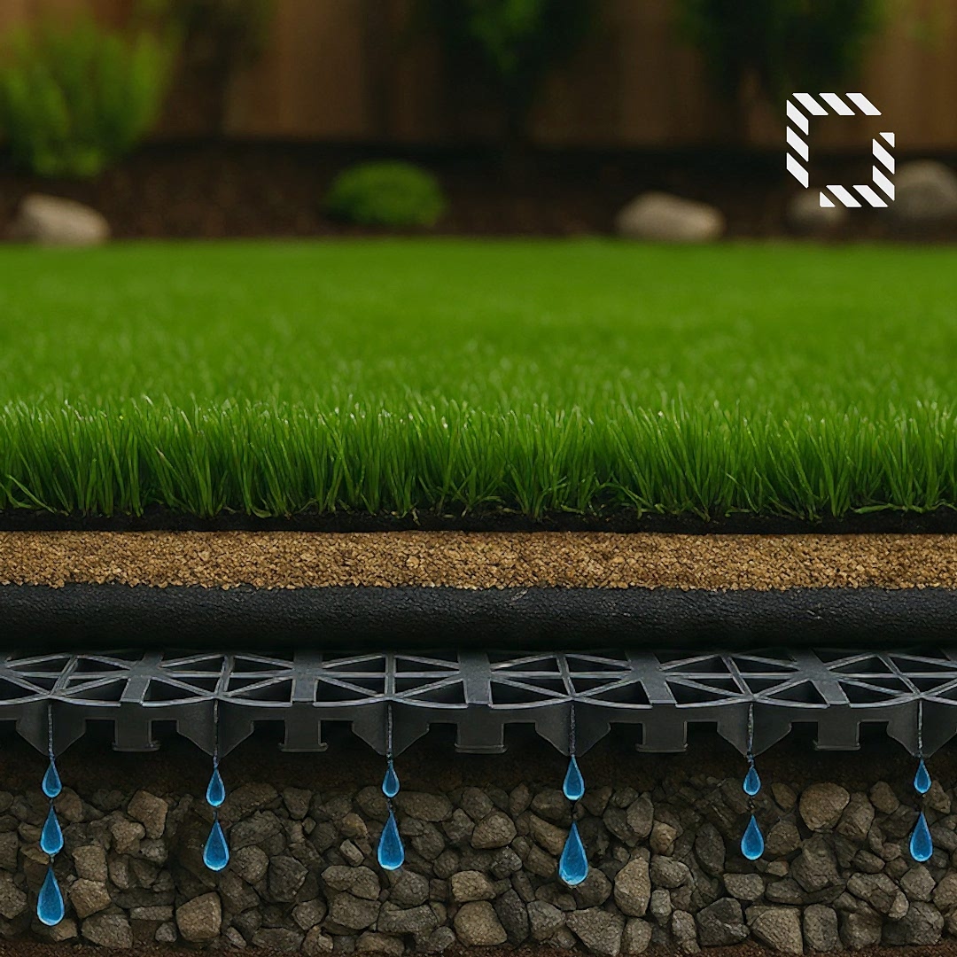 what do put under artificial grass